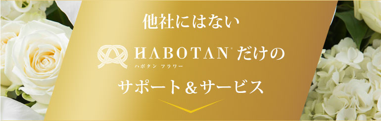 他社にはないHABOTANだけのサポート&サービス